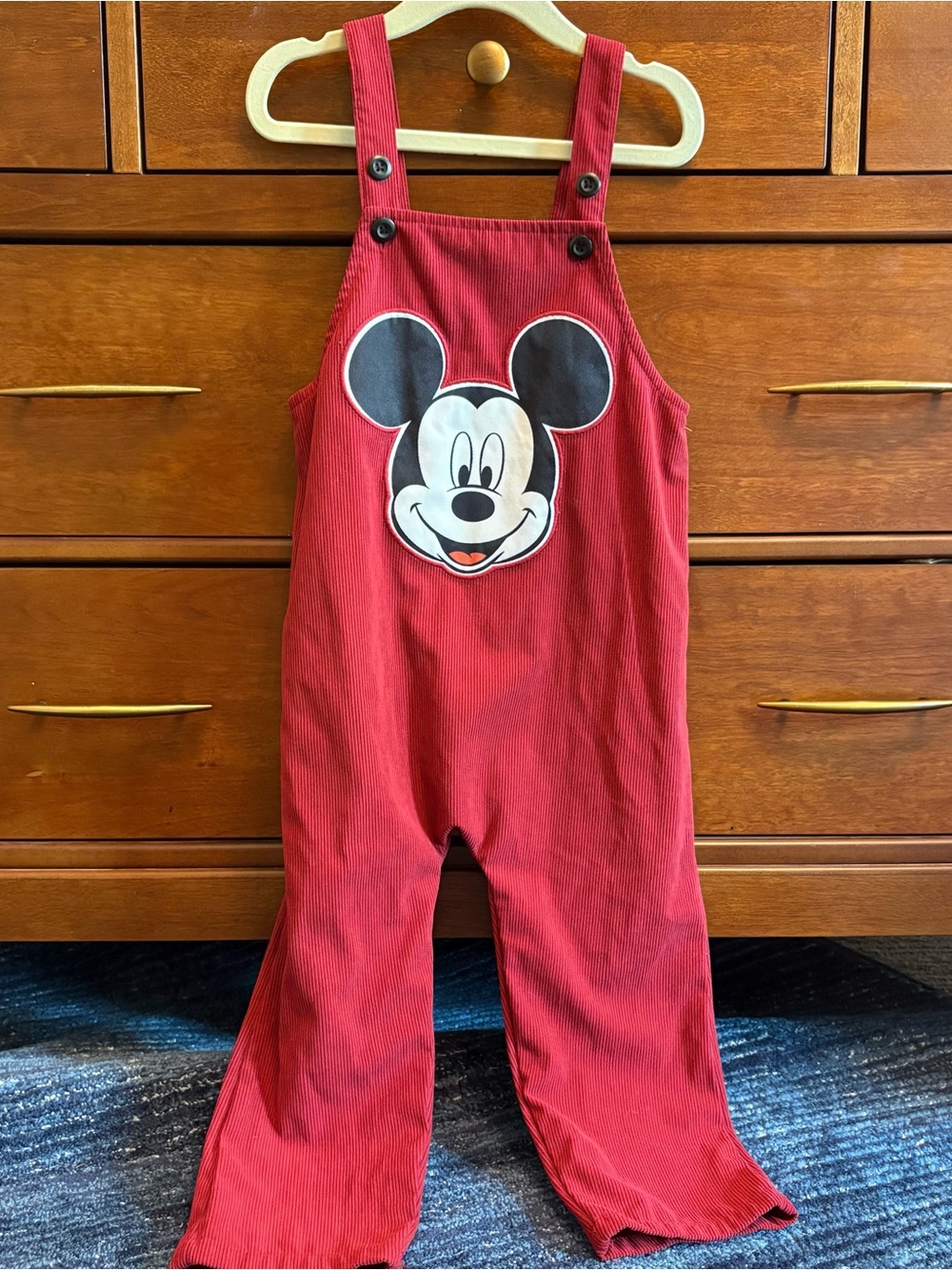 Disney Mickey Mouse Overalls Romper 3t